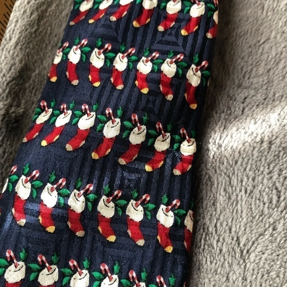 𝅺CHILDREN’S Christmas Silk Tie Stockings and‎ Candy Cane